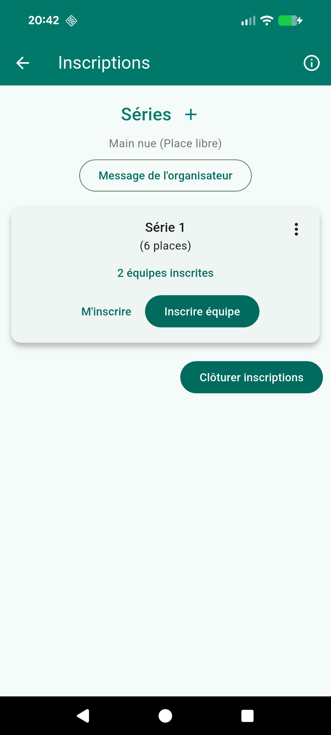 Liste des Inscriptions