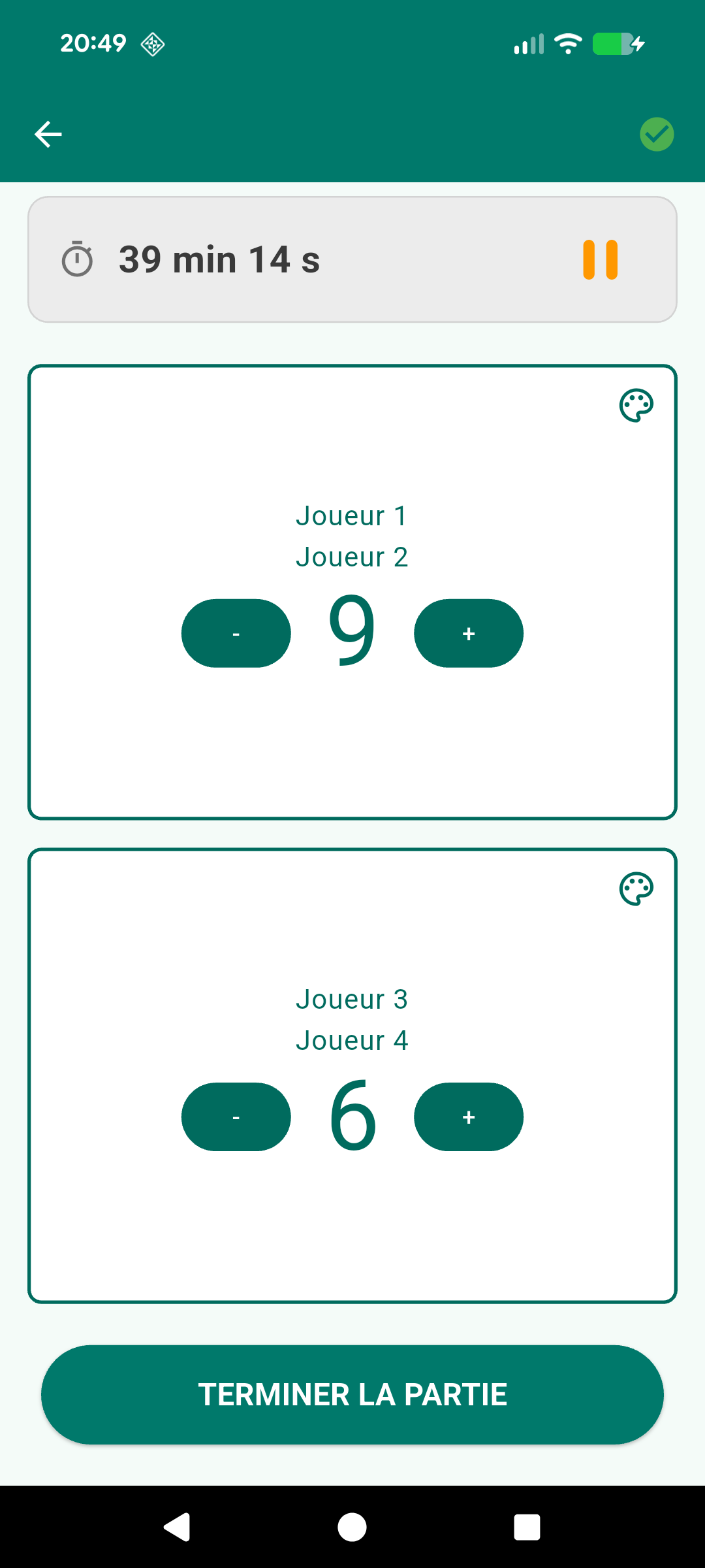 Partida App game counter